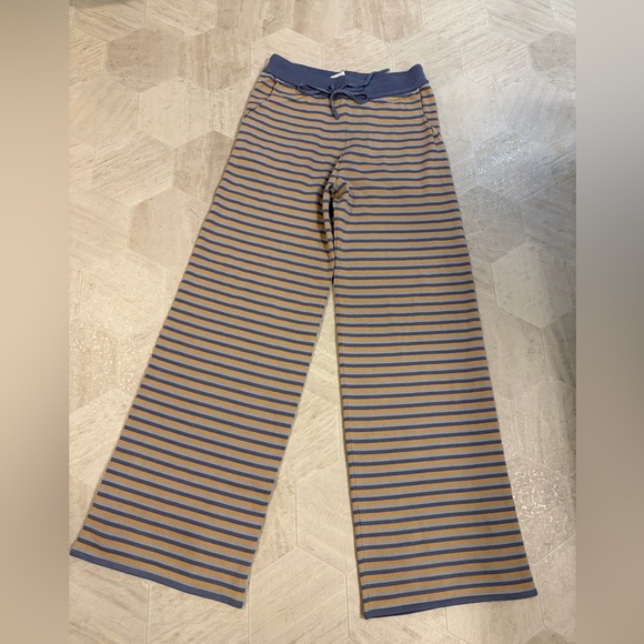 Set of hooded top and pants striped pajamas - Picture 11 of 11
